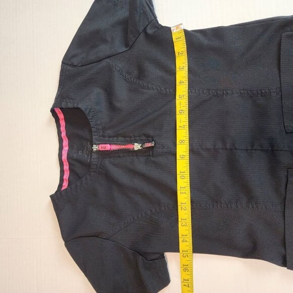 Koi Lite scrub top XS black pink uniform - Picture 9 of 12
